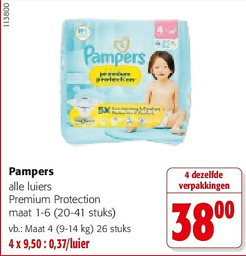 Pampers Maat 4 (9-14 kg) 26 stuks