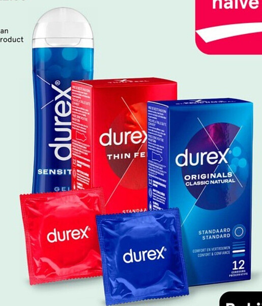 Durex condooms, bijv. Originals Classic Natural 12 stuks