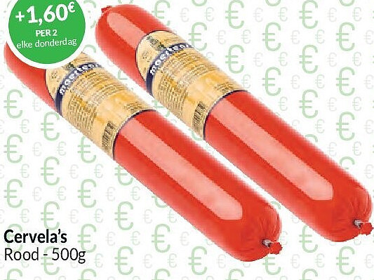 Cervela's Rood - 500g
