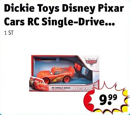 Dickie Toys Disney Pixar Cars RC Single-Drive...