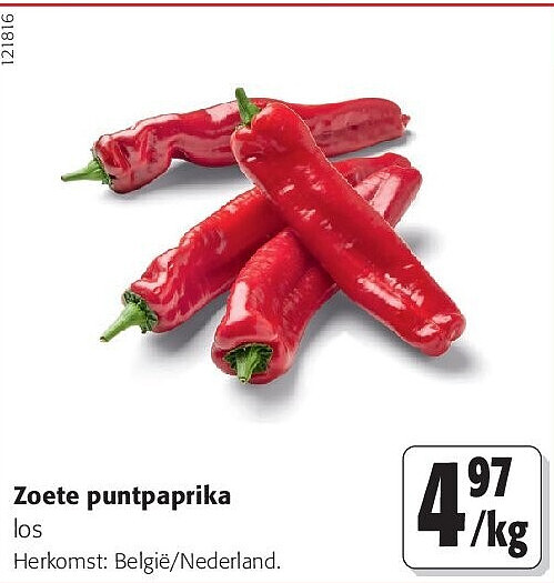 Zoete puntpaprika