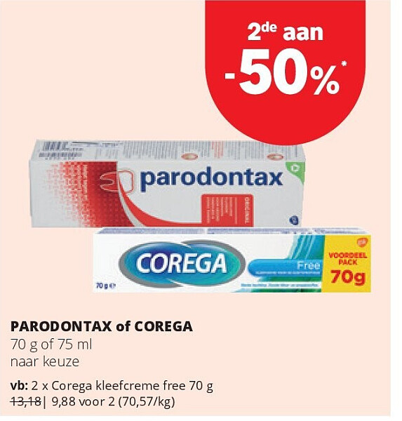 Corega kleefcreme free 70 g