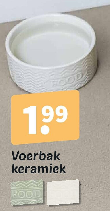 Voerbak keramiek