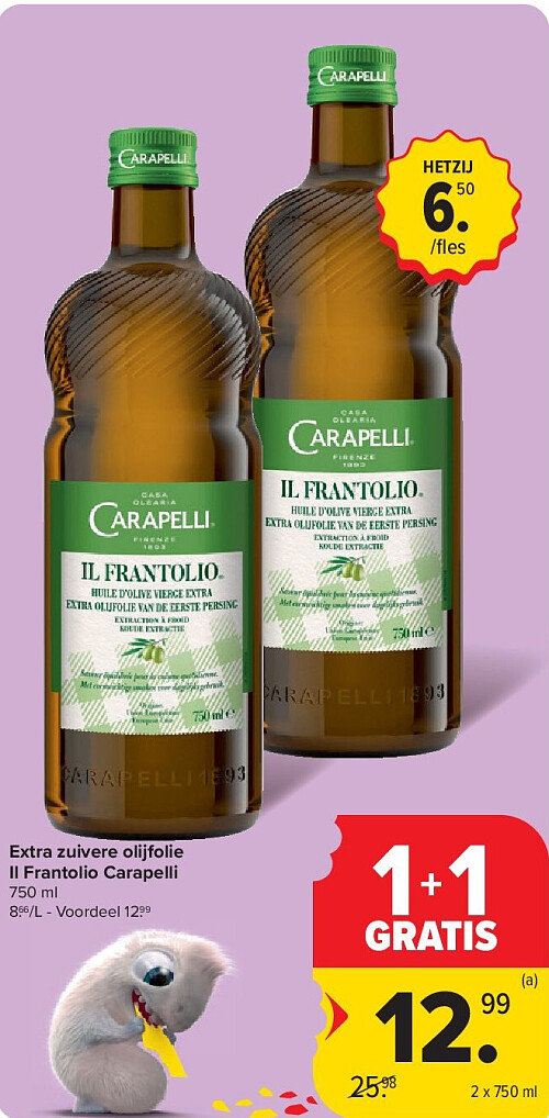 Extra zuivere olijfolie Il Frantolio Carapelli