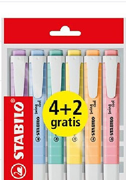 Set van 6 markeerstiften Swing Cool