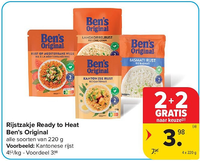 Rijstzakje Ready to Heat Ben’s Original