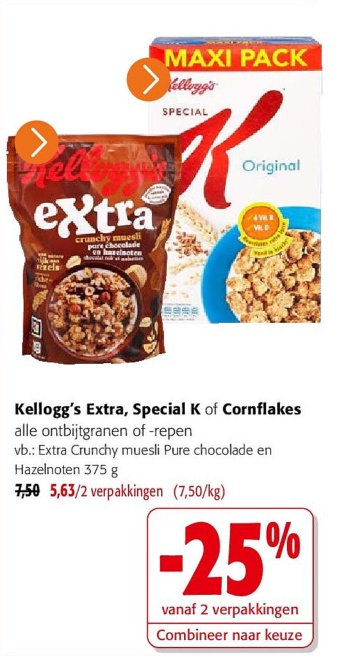 Extra Crunchy muesli Pure chocolade en Hazelnoten 375 g