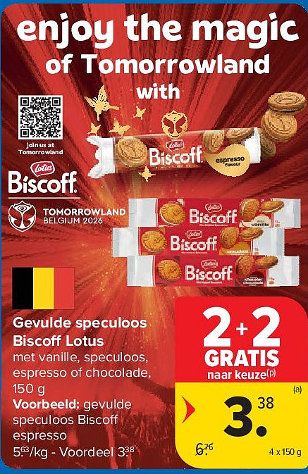 Gevulde speculoos Biscoff Lotus