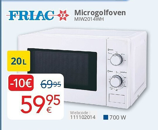 Friac Microgolfoven MIW2014WH