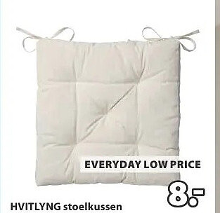 HVITLYNG stoelkussen