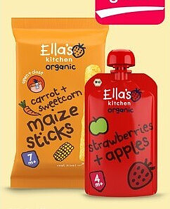 Bio knijpfruit aardbei appel 4+ maanden 120 gram