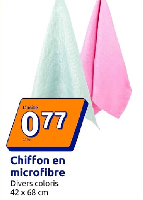 Chiffon en microfibre