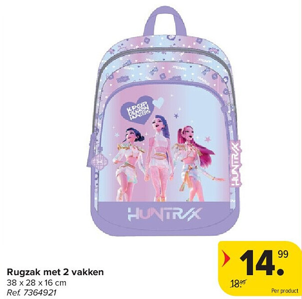 Rugzak met 2 vakken