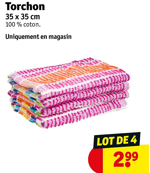 Torchon 35 x 35 cm