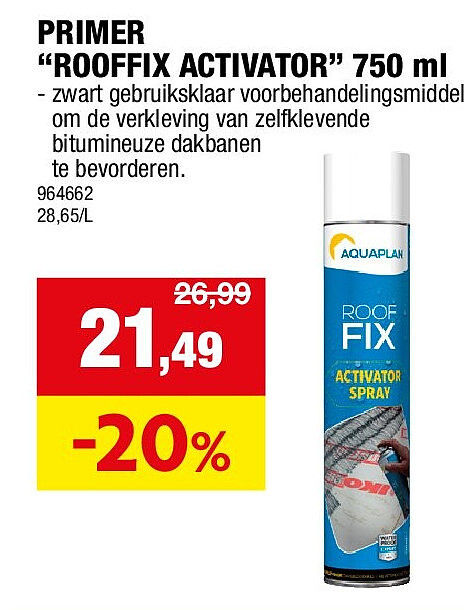 PRIMER “ROOFFIX ACTIVATOR” 750 ml