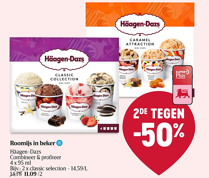 Roomijs in beker