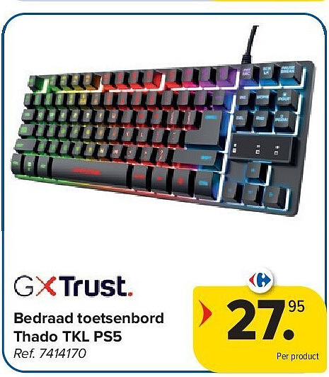 Bedraad toetsenbord Thado TKL PS5