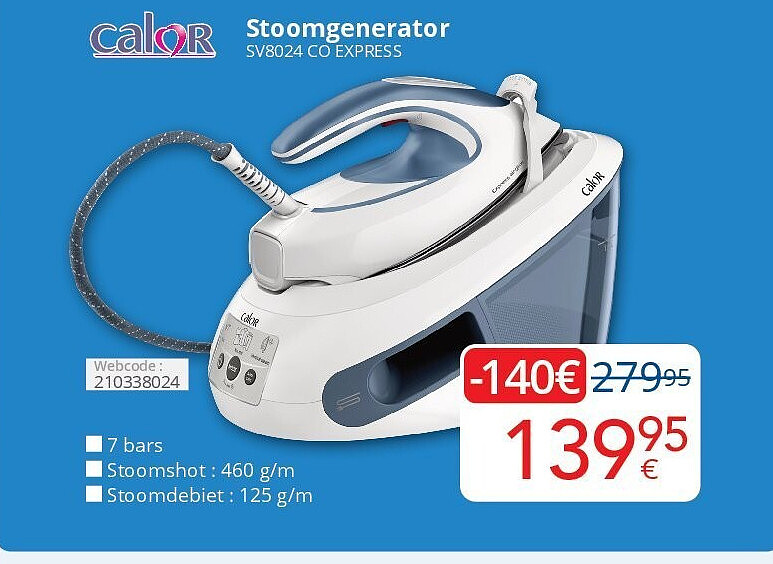 Calor Stoomgenerator SV8024 CO EXPRESS