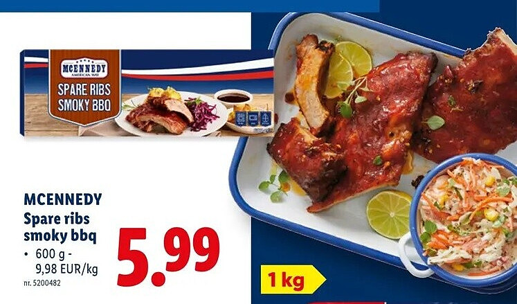 MCENNEDY Spare ribs smoky bbq