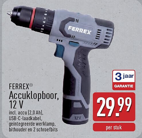 Accuklopboor, 12V