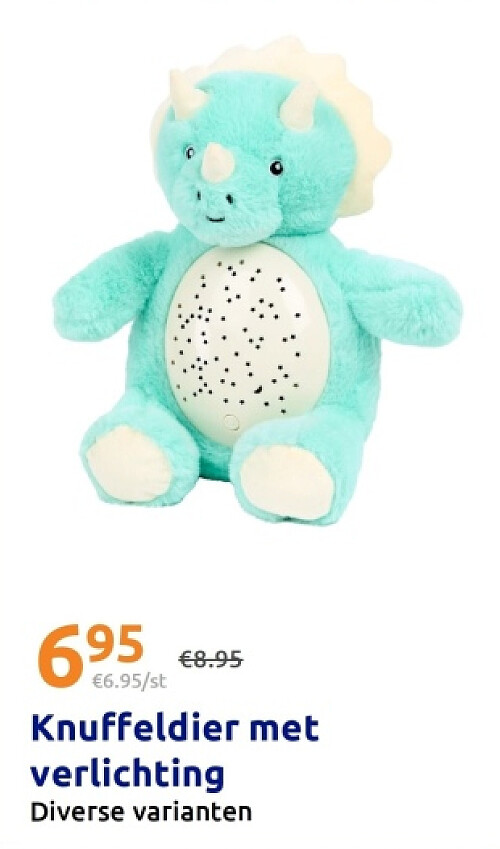 Knuffeldier met verlichting