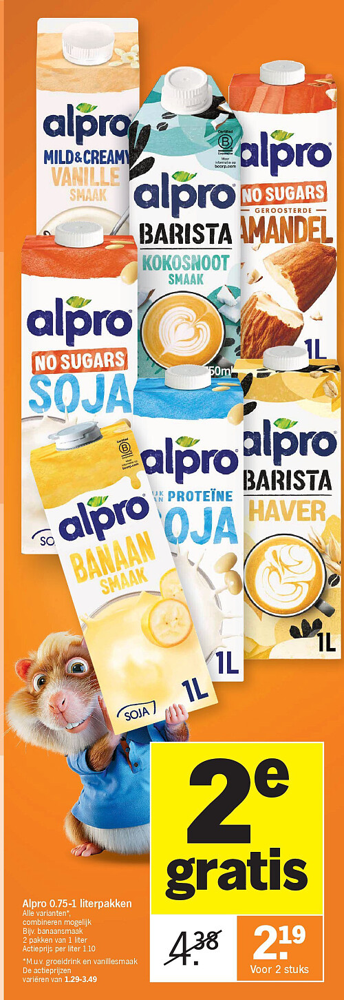 Alpro 0.75-1 literpakken
