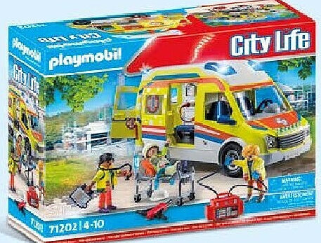 Ambulance met licht en geluid