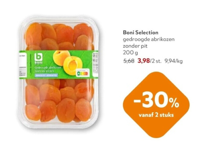 Boni Selection gedroogde abrikozen zonder pit 200 g