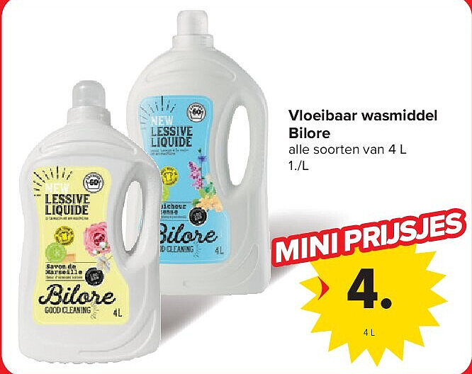 Vloeibaar wasmiddel Bilore