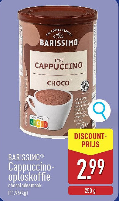 Cappuccino- oploskoffie