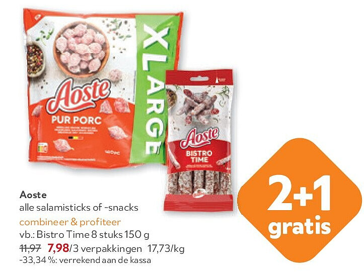 Aoste Bistro Time 8 stuks 150 g
