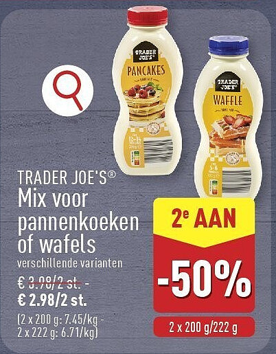 Mix voor pannenkoeken of wafels