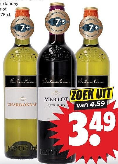Cruse Selection Chardonnay, Merlot