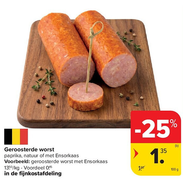 Geroosterde worst