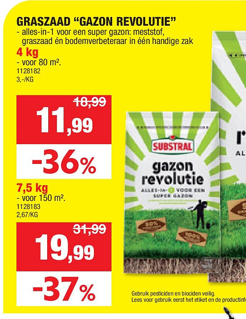 GRASZAAD “GAZON REVOLUTIE” 4 kg