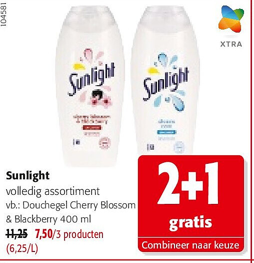Sunlight Douchegel Cherry Blossom & Blackberry 400 ml