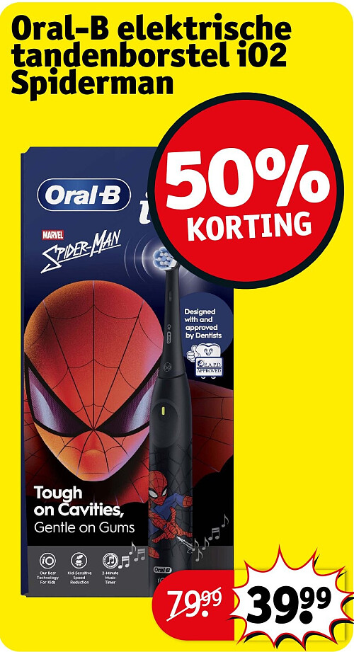 Oral-B elektrische tandenborstel iO2 Spiderman