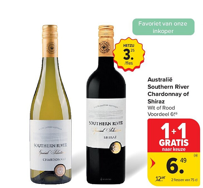 Australië Southern River Chardonnay of Shiraz