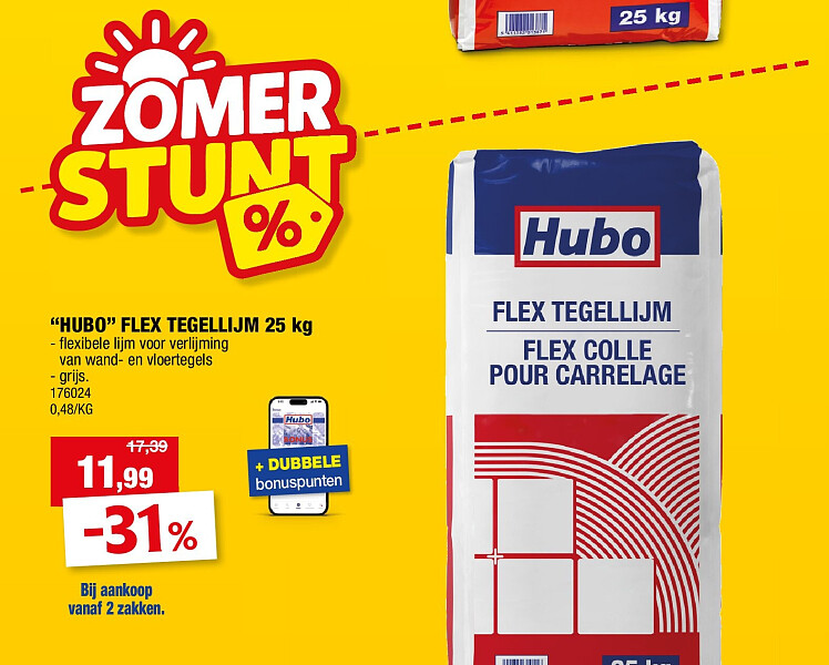 “HUBO” FLEX TEGELLIJM 25 kg