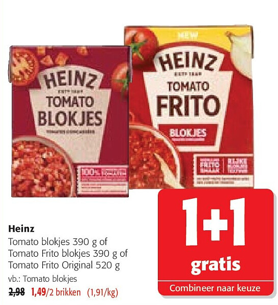 Heinz Tomato blokjes 390 g