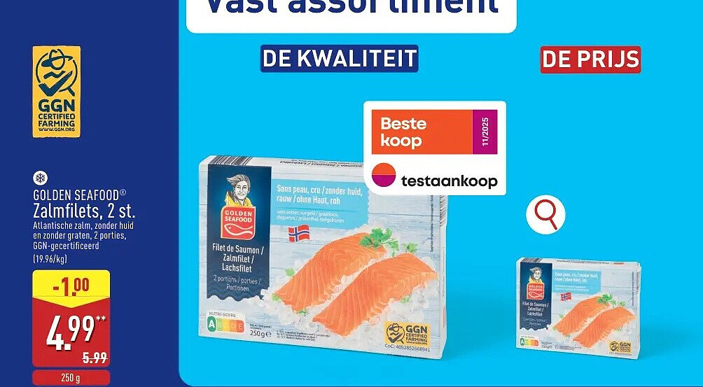 Zalmfilets, 2st.