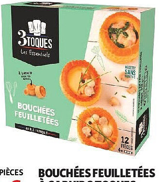 Bouchées feuilletées à garnir 3 Toques x12