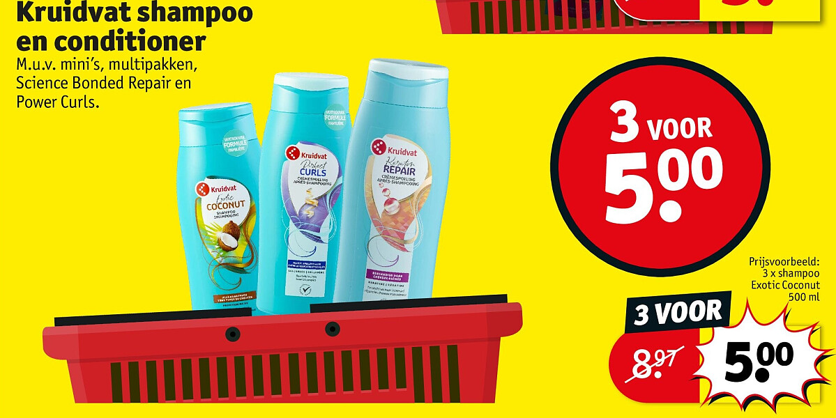 3 x shampoo Exotic Coconut 500 ml