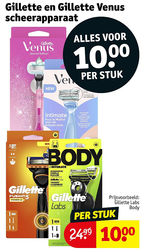 Gillette en Gillette Venus scheerapparaat