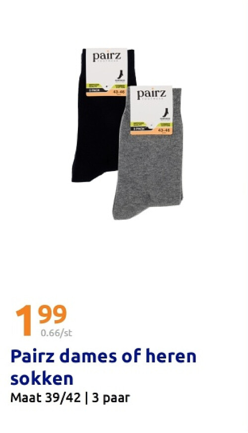 Pairz dames of heren sokken