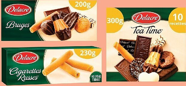 Gamme de biscuits Delacre
