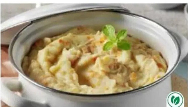 Aardappelpuree met wortelen