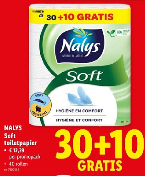 Soft toiletpapier