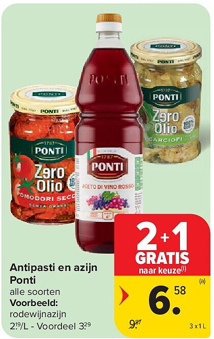 Antipasti en azijn Ponti