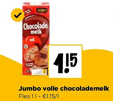 Jumbo volle chocolademelk
